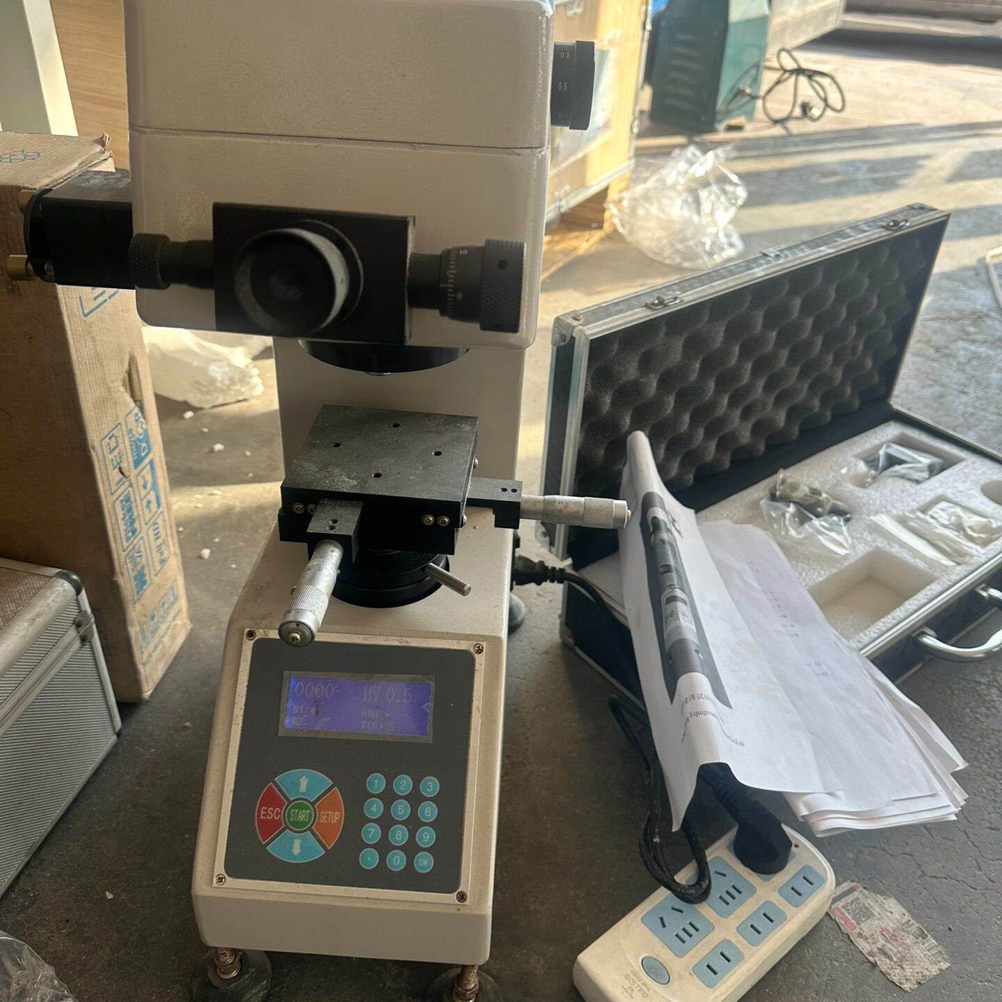 显微硬度计Hv-1000手动砖塔维氏硬度计正常使用买到就是赚--议价