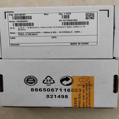 询价华为10G80km-SFP数通光模块02310PVT02