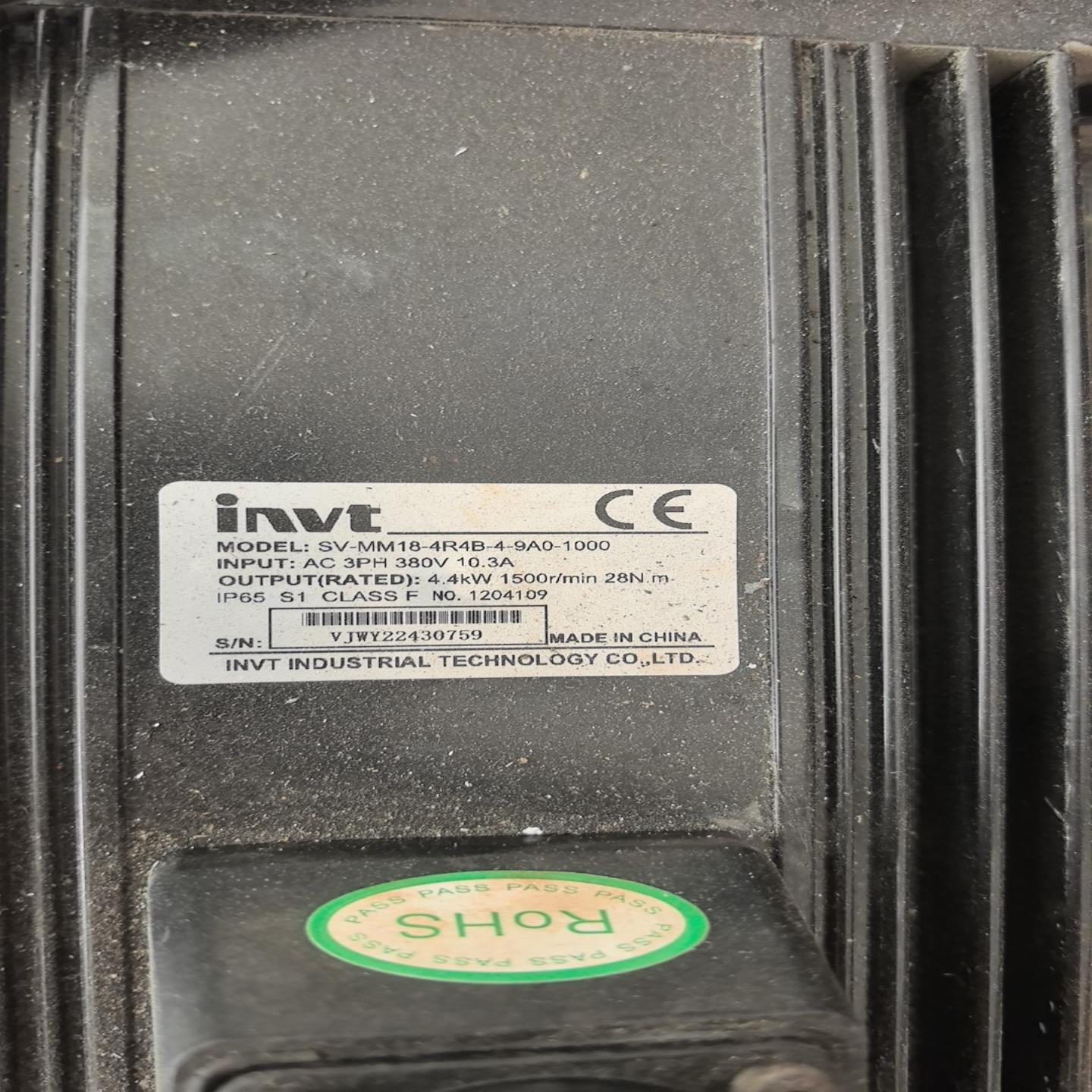 【请询价】英威腾伺服电机SV-MM18-4R4B-4-9A0-1000