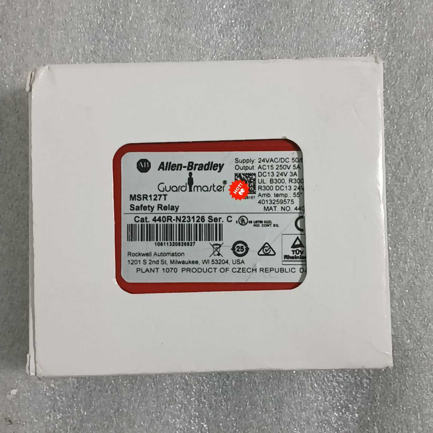 AB安全继电器MSR127T，440R-N23126全新原装--议价商品