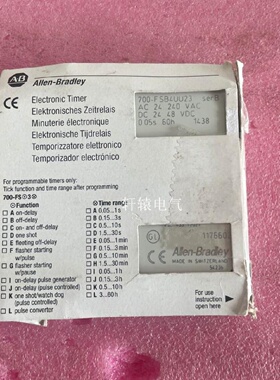 配件ABAllenBradley700FSB4UU23延时继电器议价