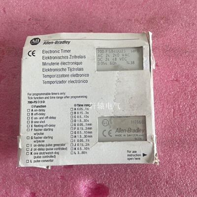 配件原装ABAllenBradley700FSB4UU23延时继电器议价