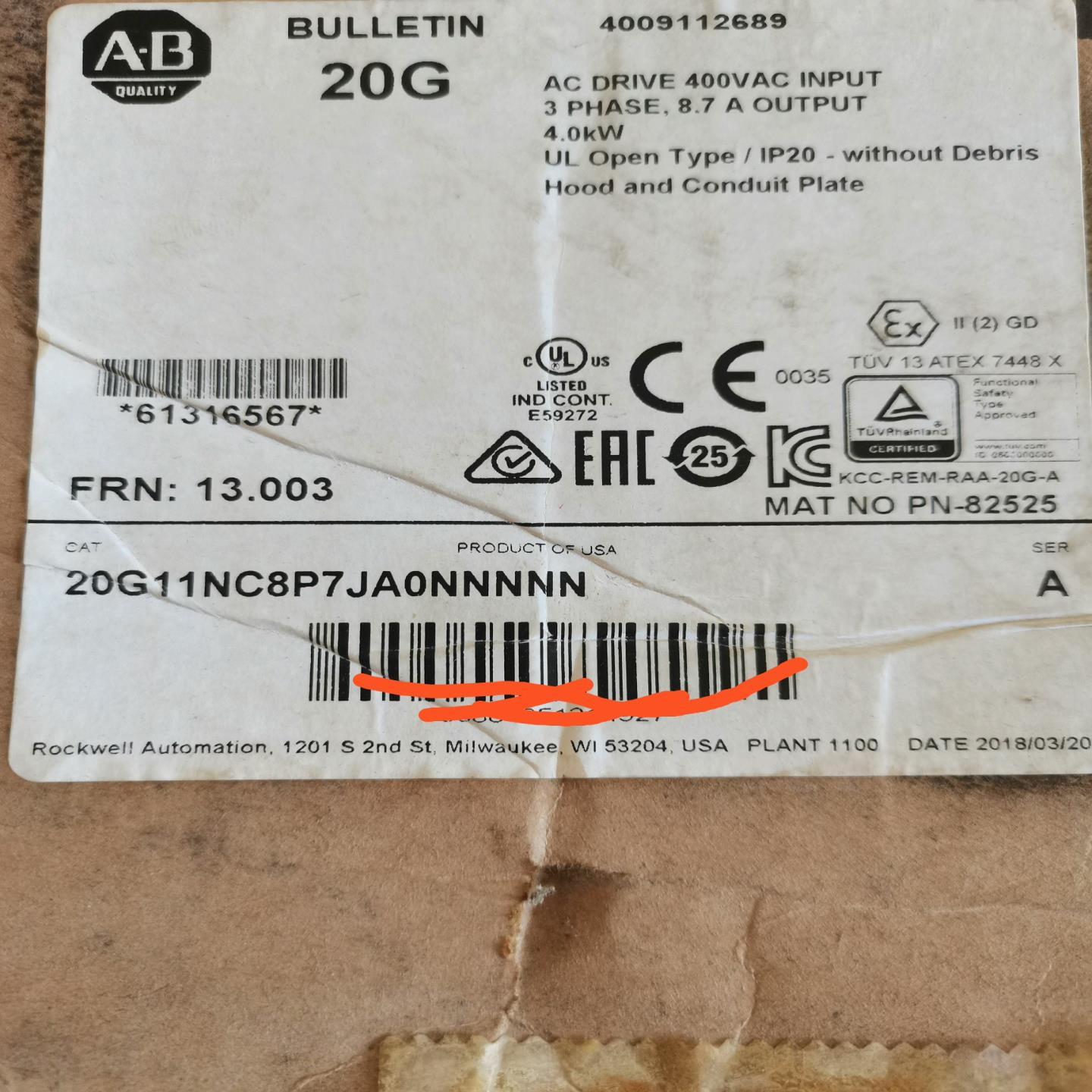 20G11NC8P7JA0NNNNN(佳毅工控)