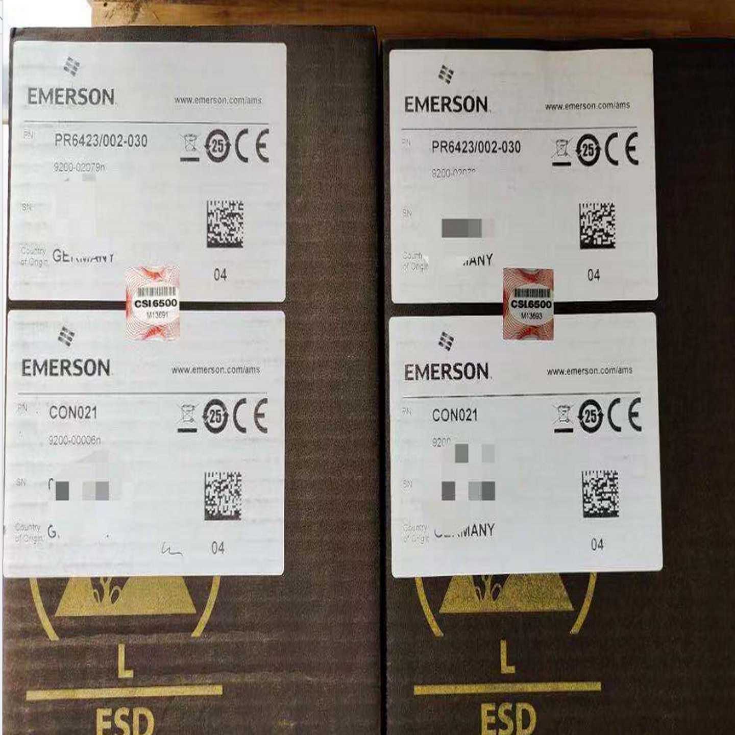 配件EMERSON PR6423002030+CON021  9200-02079N 9200-00006N议价