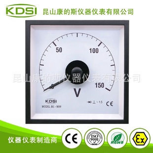 96WAC150V船用电压仪表交流电表 kdsi广角度指针电压表BE