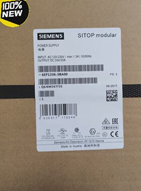 6EP13363BA00SITOP西门子全新稳定电源输