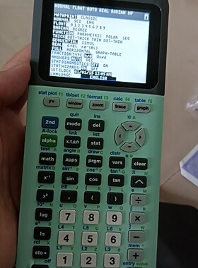 询价-TI84PlusCE彩屏计算器薄荷绿色适合SAT