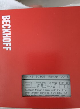 BECKHOFF倍福模块EL7047顺丰询价