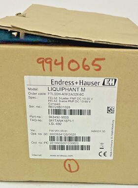 ENDRESSHAUSER LIQUIPHANT LEVEL SWITCH FTL50HATF2AD2E6C