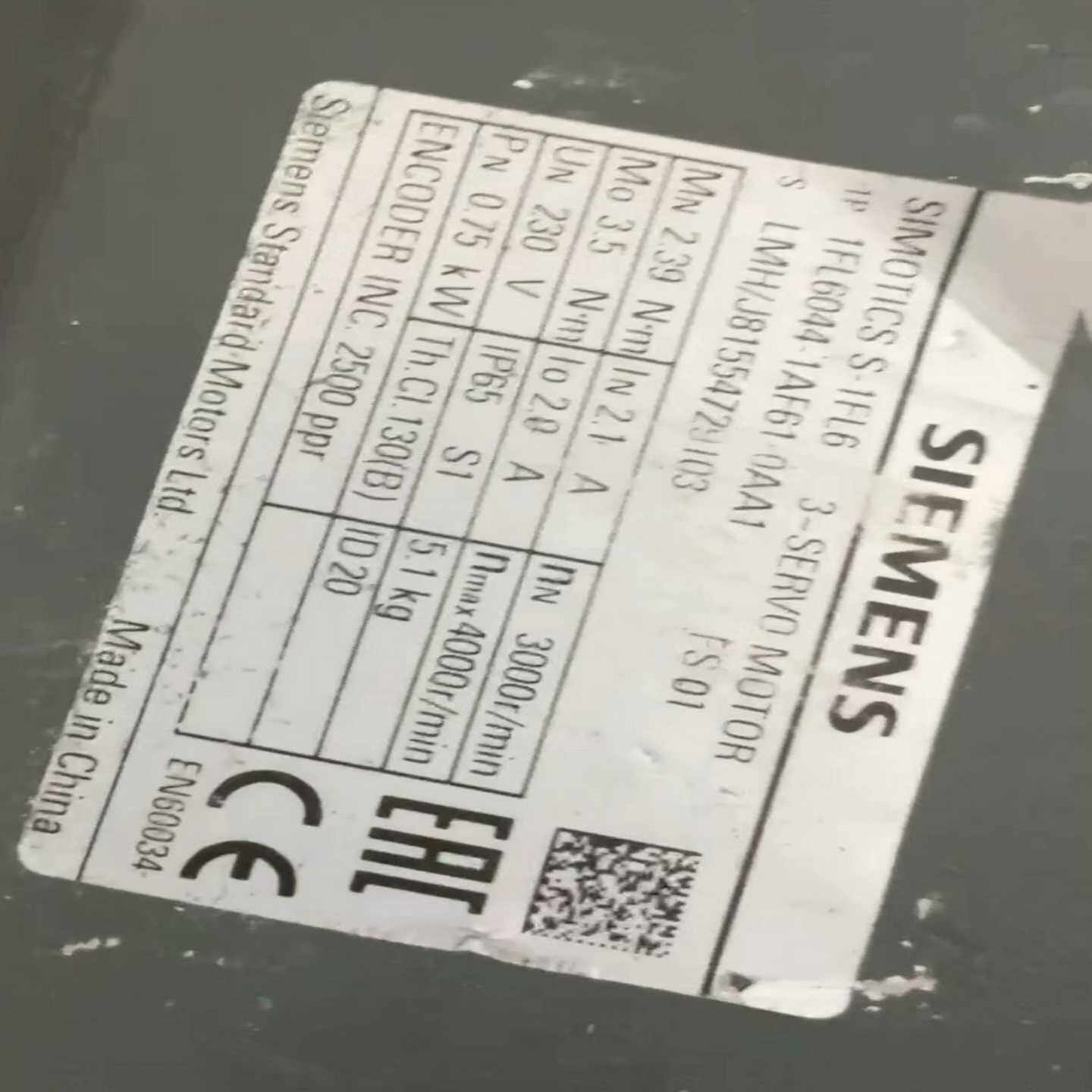 1FL6044-1AF61-0AA1电机成色新询价