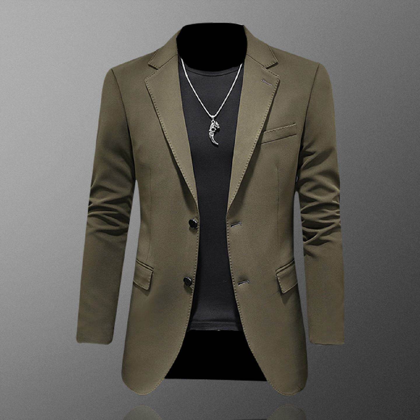 2026春季休闲西装外套男士商务休闲时尚修身大码便服褂子西服上衣