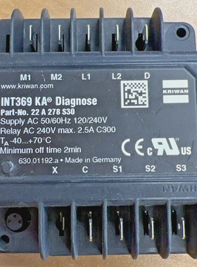 Kriwan22A278S30,INT369KADiagnoseMotorProtector*Guaran
