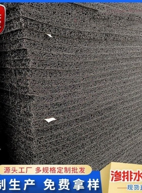 网状交织排水板土工席垫排水垫路基过滤网渗排水盲板2公分3公分