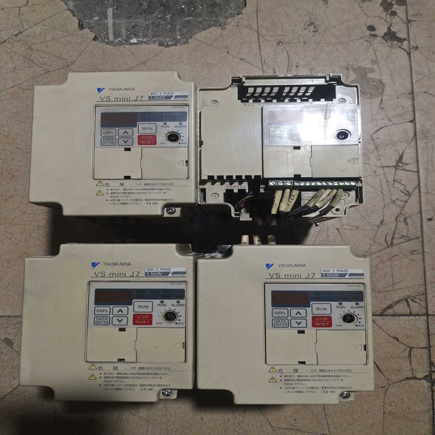 F议价拆机安川变频器CIMR-J7AA41P5，1.5KW/380维修/现货