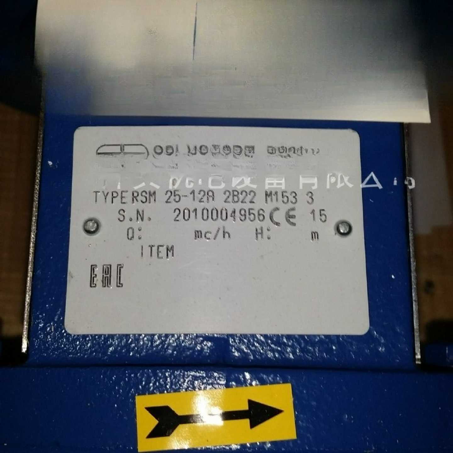 供应 SALVATORE 泵 RSM 25-12A 2YB22 M153 3 进口