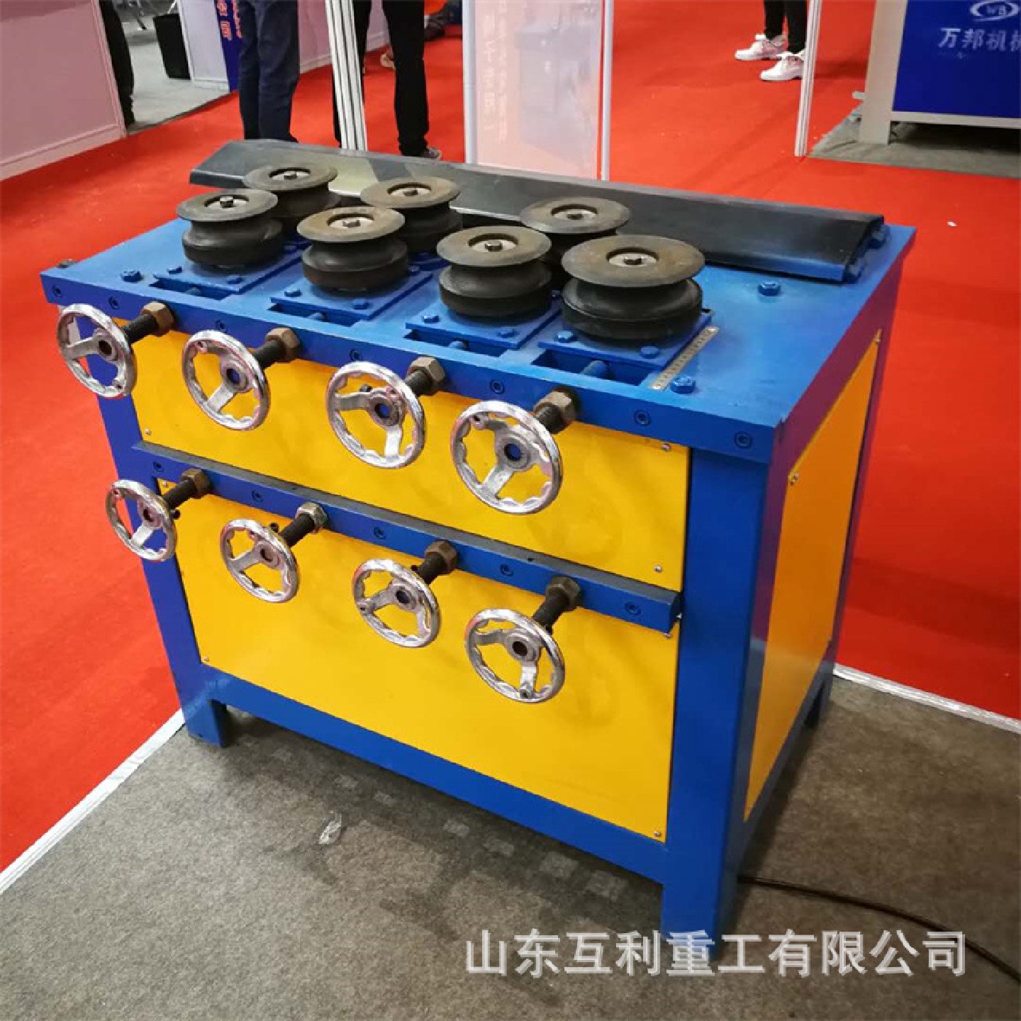 多功能电动钢管盘圆机方管圆管一次成型盘圆机盘管机