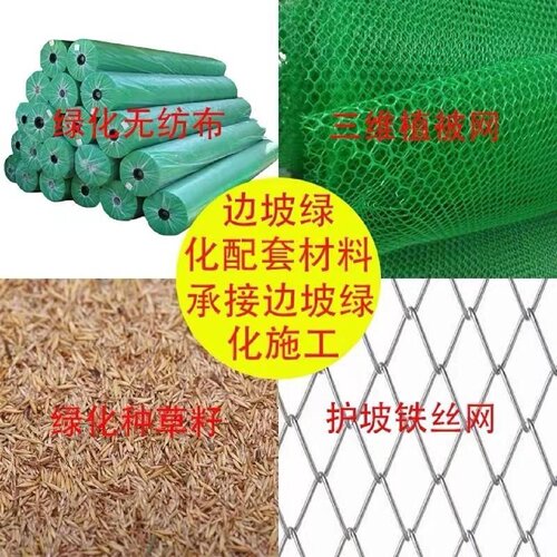 水土保护毯河道治理三维聚酰胺植被网公路护坡固土绿化土工保护网