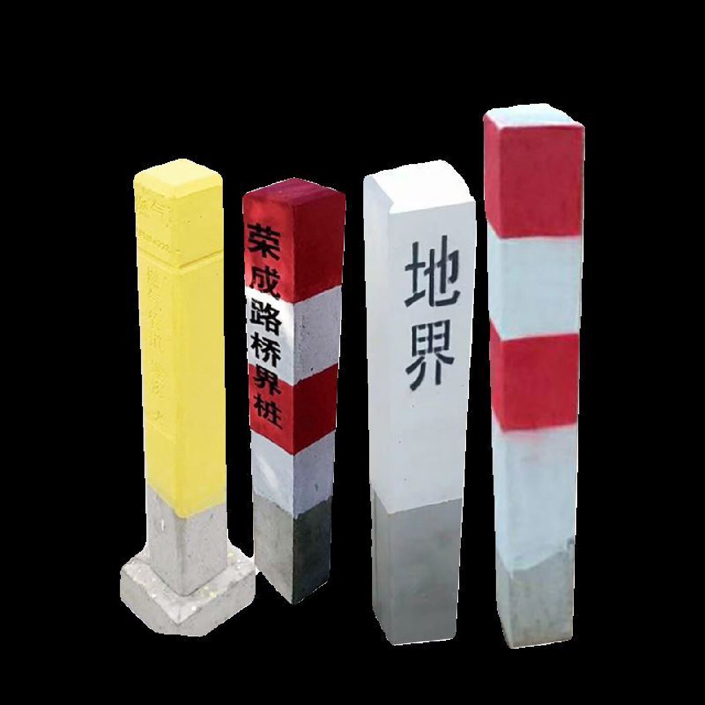 电力电缆警示桩pvc标志桩安全地埋玻璃钢标识桩路口光缆水泥界桩