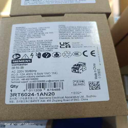 询价3RT6024-1AN20低压产品