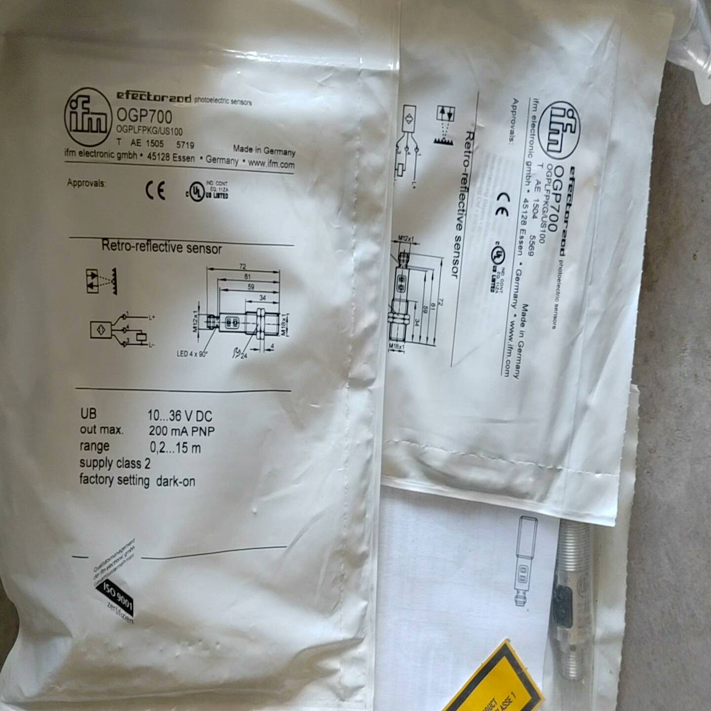 OGP700激光传感器IFM易福门0GP700--议价商品