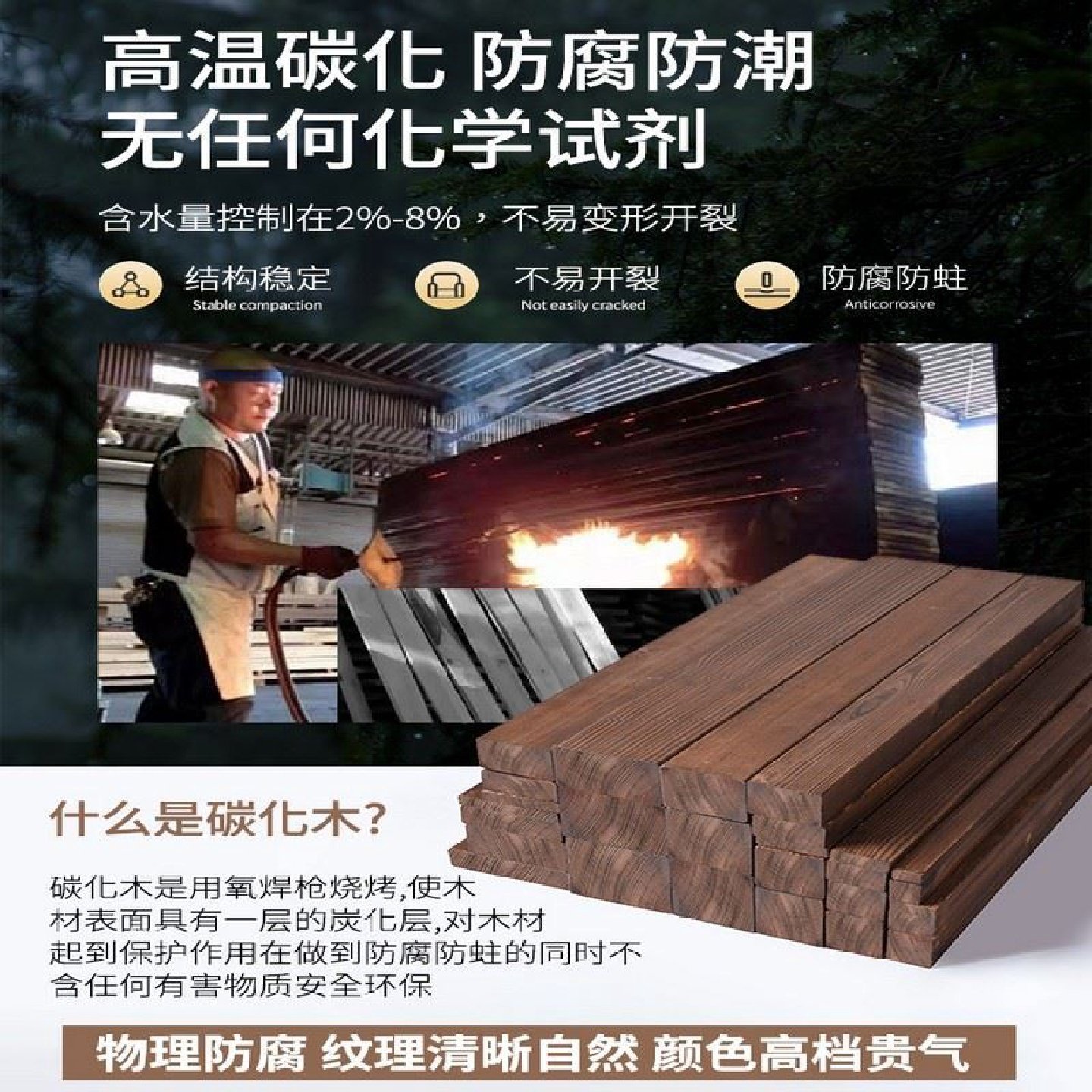 塑木地板户外花园庭院木塑条纹二代共挤防腐木阳台防水实木纹地板,基础建材,防腐木,淘宝优惠券,粉丝福利购,淘宝优惠卷