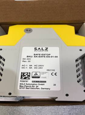 询价SALZ原装SAFE-ESTOP安全继电器SA-SAFE