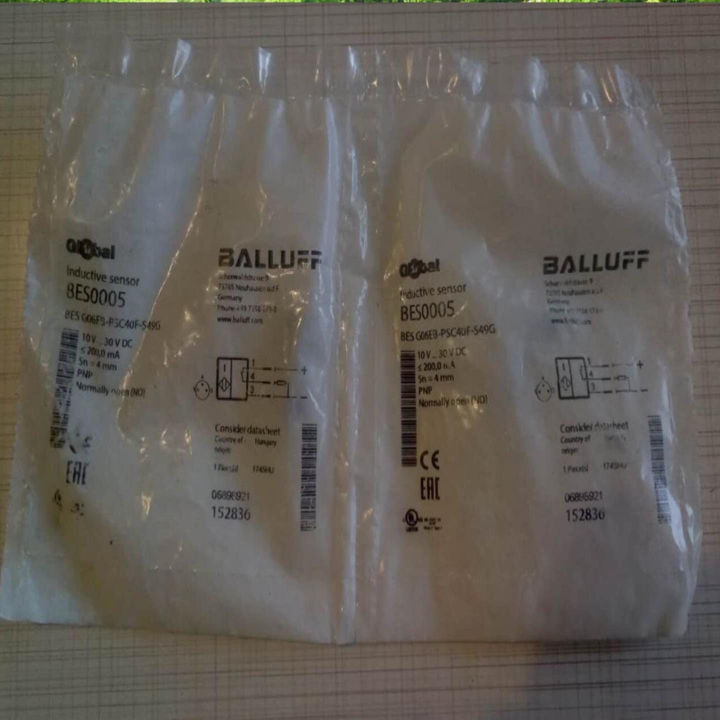 售前询价BES0005 BES G06EB-PSC40F-S49G原装BALLUFF巴鲁夫 详询