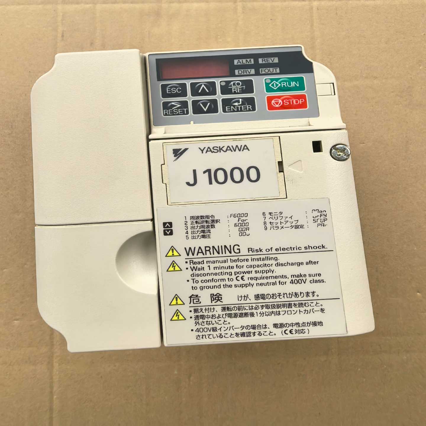 咨询-J1000安川变频器CIMR-JA2A0012BAA