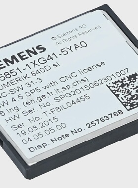 议价6Fc58511Xg415Ya0 Sinumerik 840D Sl 6Fc5 8511Xg415Ya0 Cns