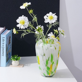 现代简约清新玻璃花瓶水培干花插花瓶客厅电视柜玄关家居装 饰