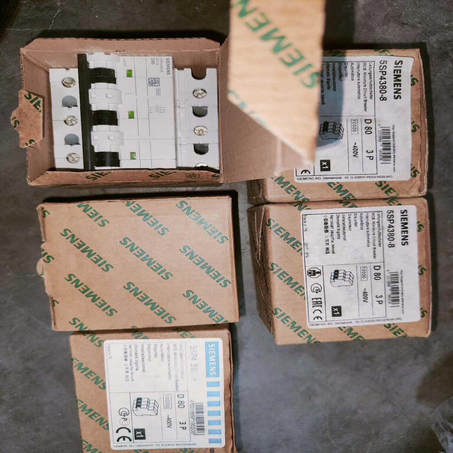 5SP4380-8断路器1件还有2个无包装4询价