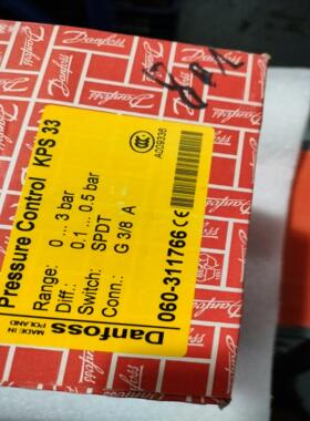 隆兴丹佛斯压力开关KPS33  060-311766  0-3bar全新原厂件现*