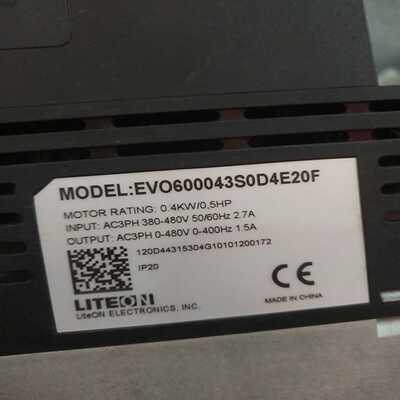 光宝变频器EVO6000系列，0.4KW/220V，标询价