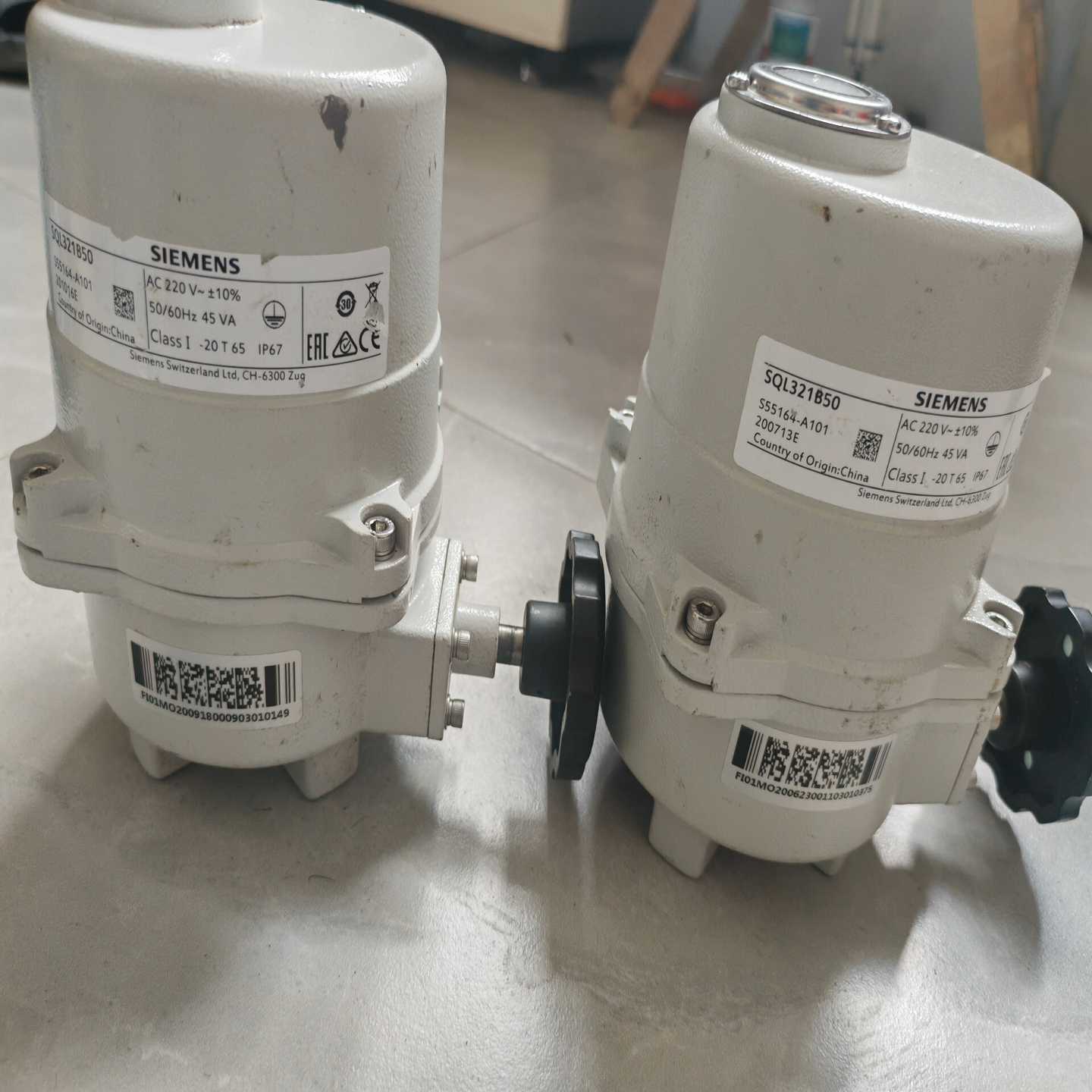 西门子蝶阀SQL321B50电动执行器，拆机的，成色如图所示--议价商