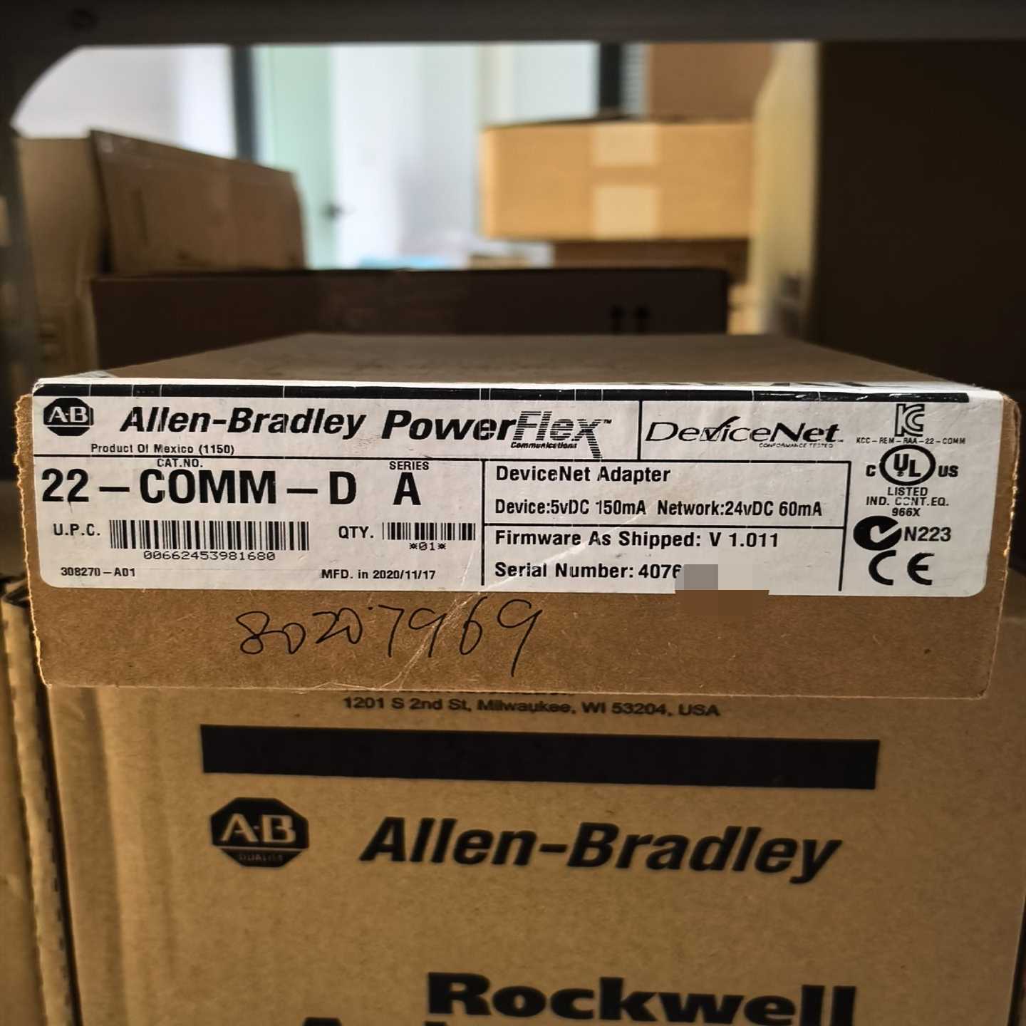 AB罗克韦尔22-COMM-DA型DeviceNet适配器