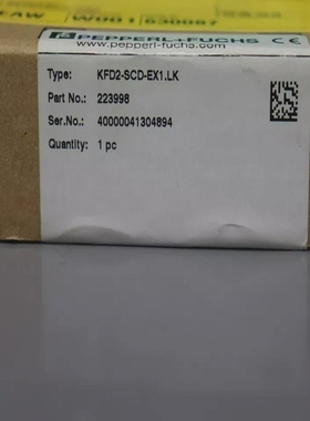 PEPPERLFUCHSKFD2-SCD-Ex1.LK变压器隔离驱动器P/N:223998