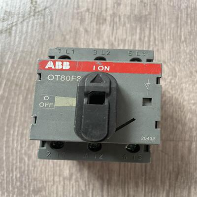 ABB隔离开关OT80F3，3P，80A，600VAC，拆机