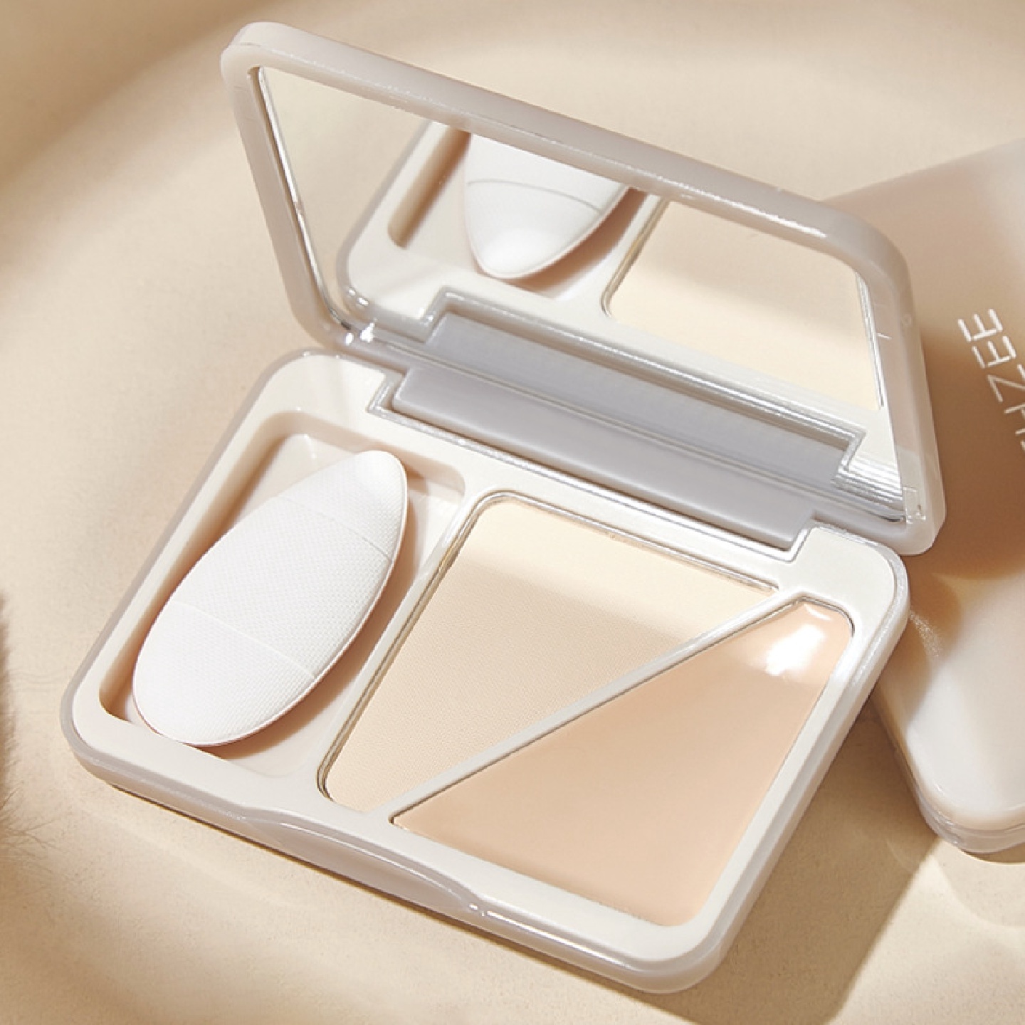 茗希芝双色高光盘哑光高光膏修容遮瑕奶润面部提亮自然高光盘跨境