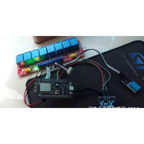 寻“”ESP8266onenet温湿度显示继电器控制MQTT