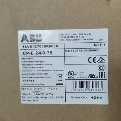 ABB开关电源1SVR42703R0000--议价商品