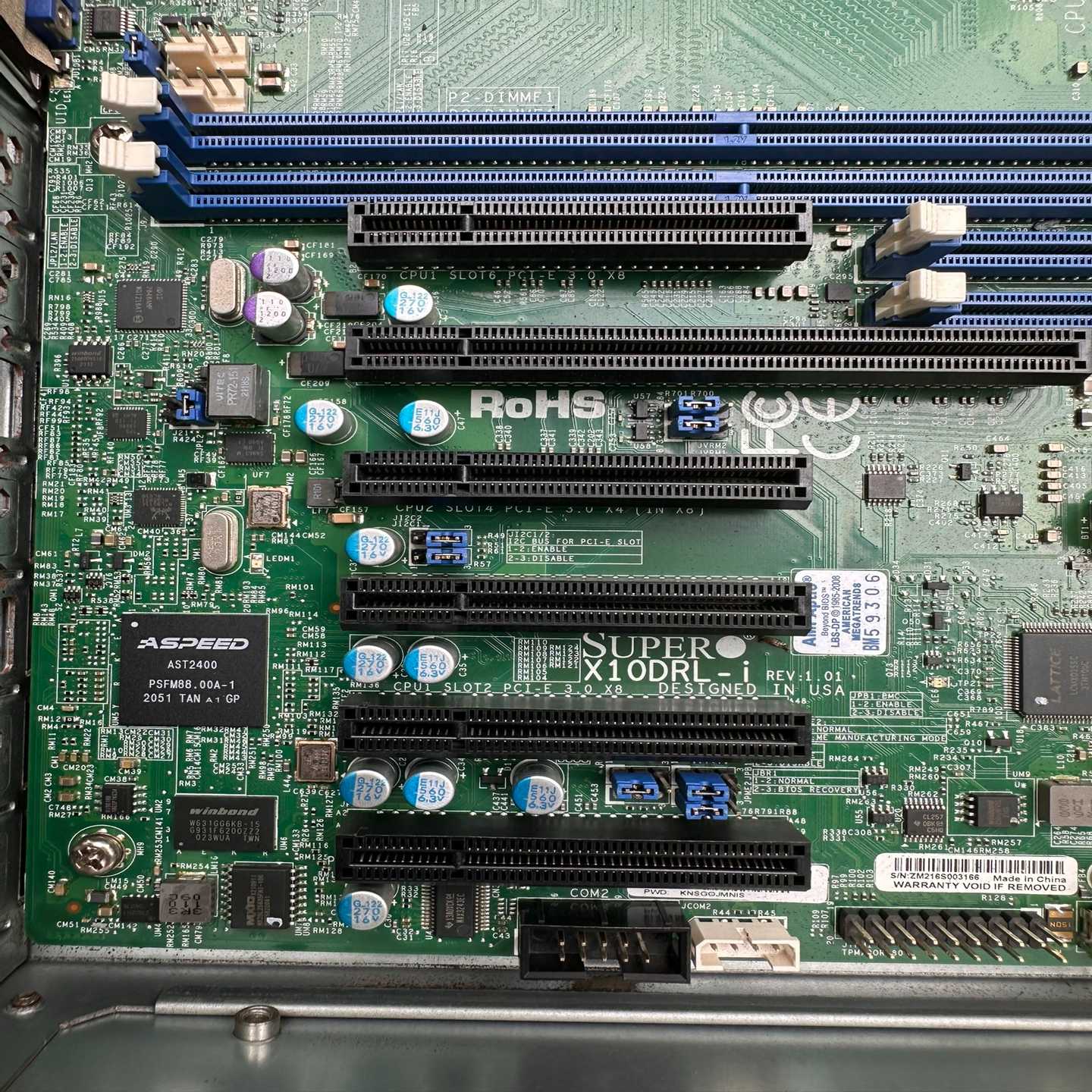 （议价）超微X10DRL-i双路服务器主板，A2011接口。8个