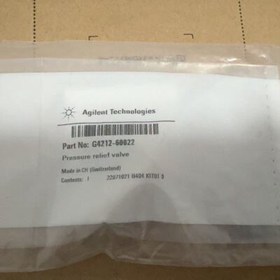 安捷伦G4212-60022检测器泄压阀，全新未开封，原装正-议价