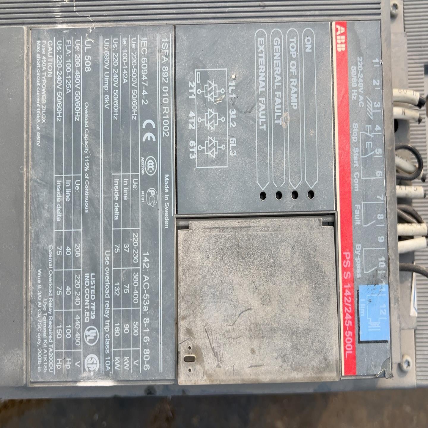 ABB软启动器PSS142/245-500L~询价