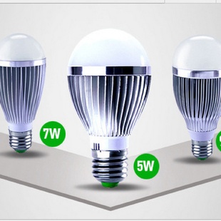 包邮 球泡灯3W5W7W9W12W螺口E27E14卡口B22家用LED节能灯泡220V