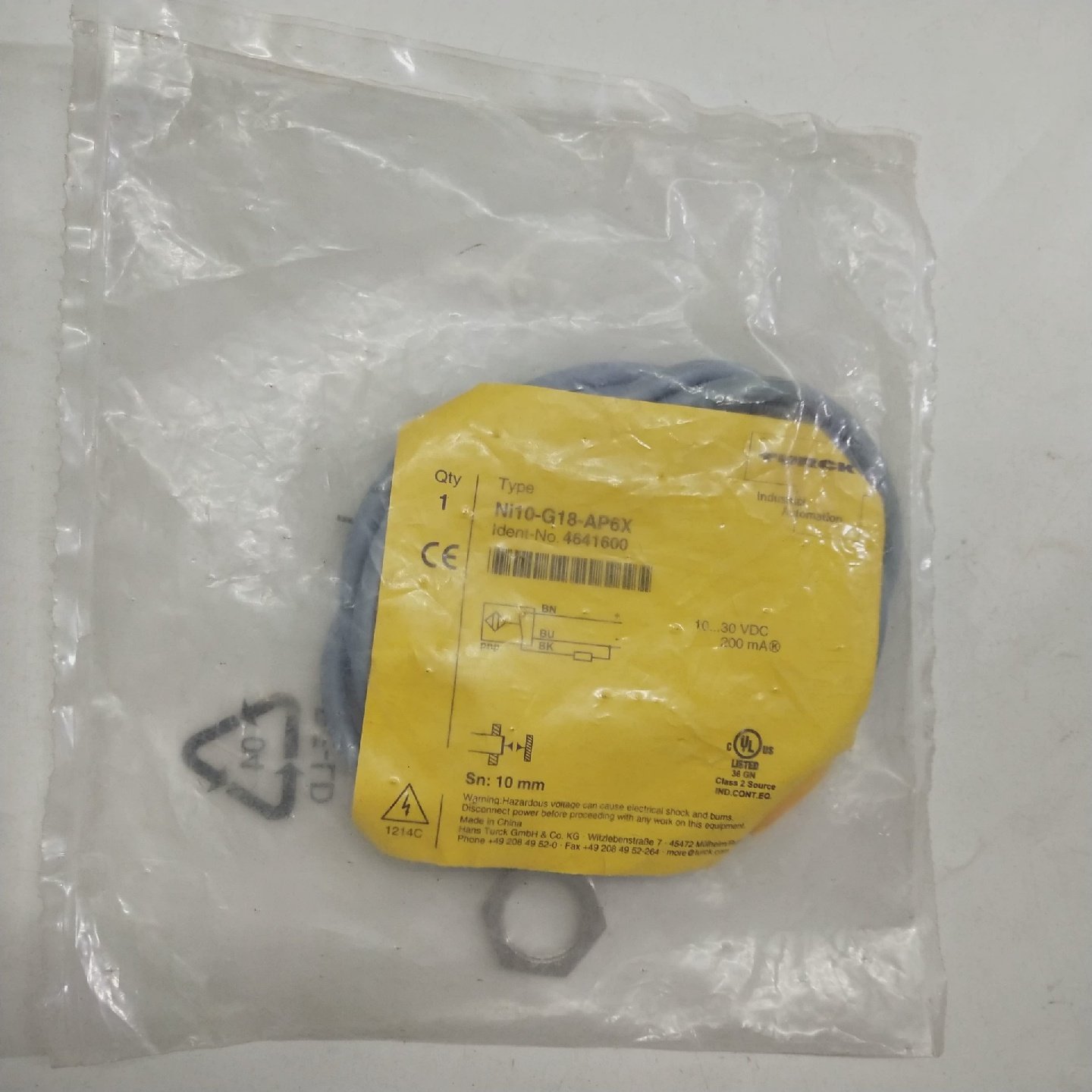 议价TUROK图尔克Ni10G18AP6X接近开关传感器全,电子元器件市场,电机/马达,淘宝优惠券,粉丝福利购,淘宝优惠卷
