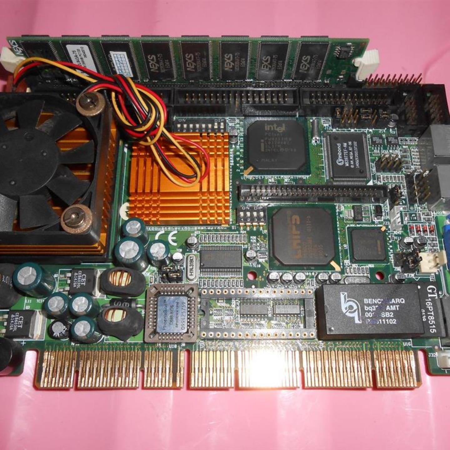 IB720 半长 工控主板卡 PCISA 送CPU内存 BX芯片组 F69000集显