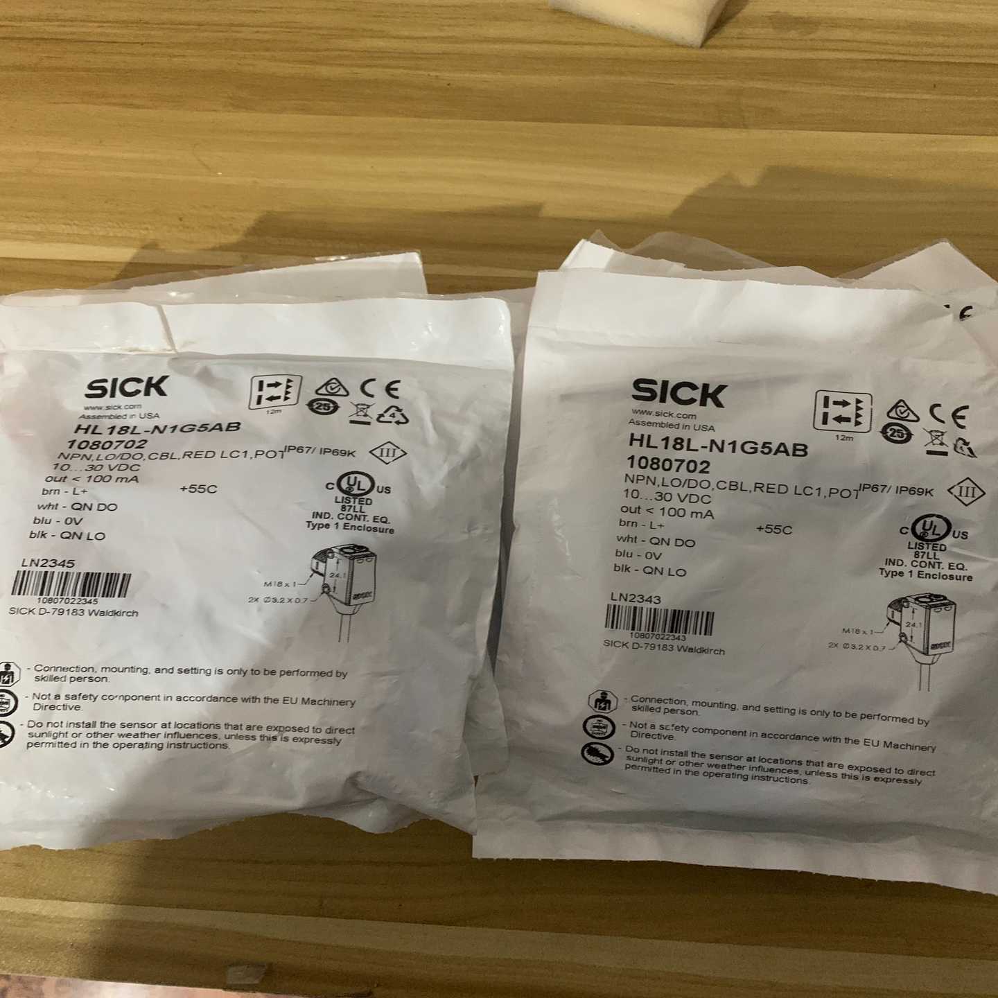 全新德国SICK激光传感器，型号HL18L-N1G5AB货