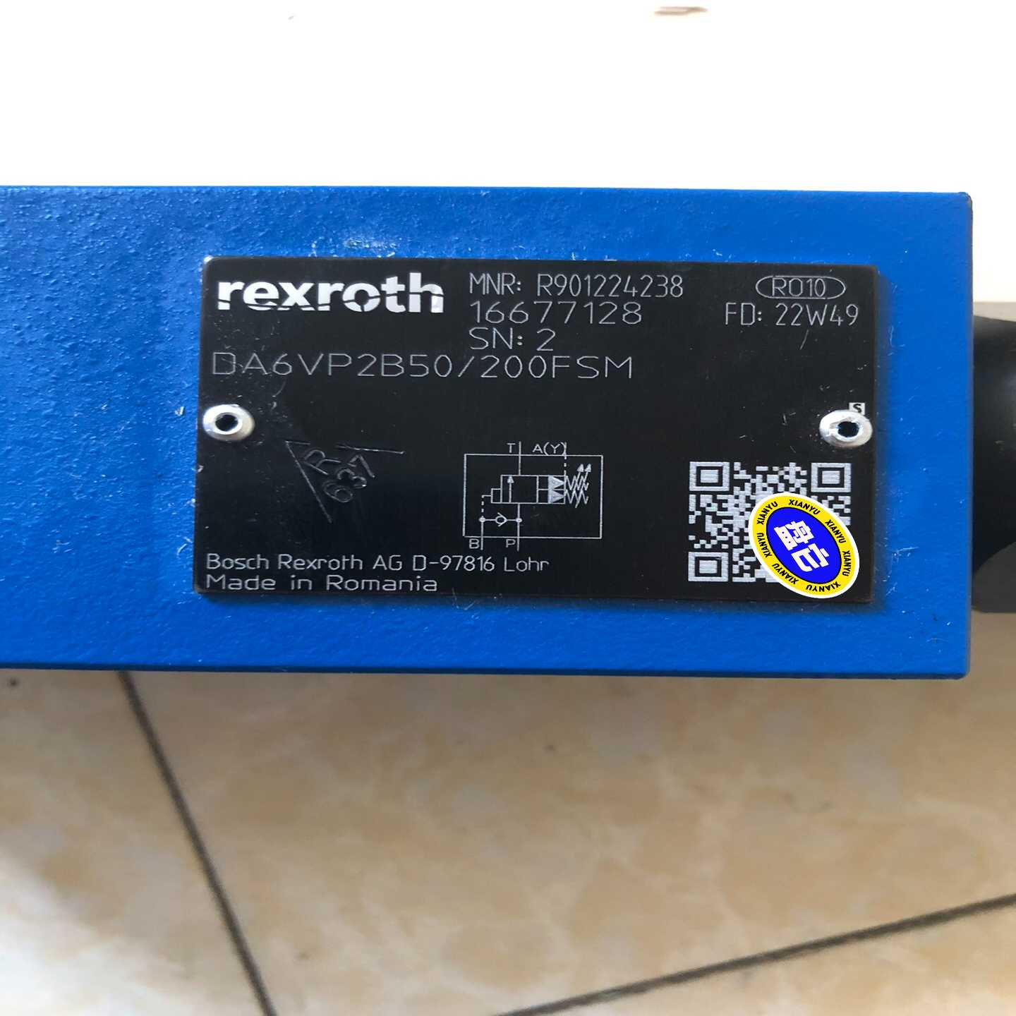 力士乐液压阀R901224238  DA6VP2B50/20（佳毅工控）