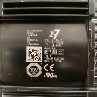 询价 联系 SGM7G13AFC61安川马达成色如图