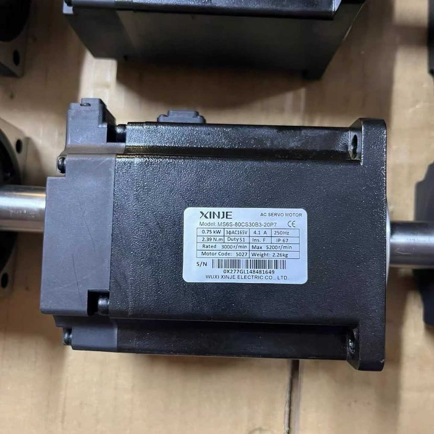 信捷伺服电机MS6S-80CS30B3-20P7二手拆机无维